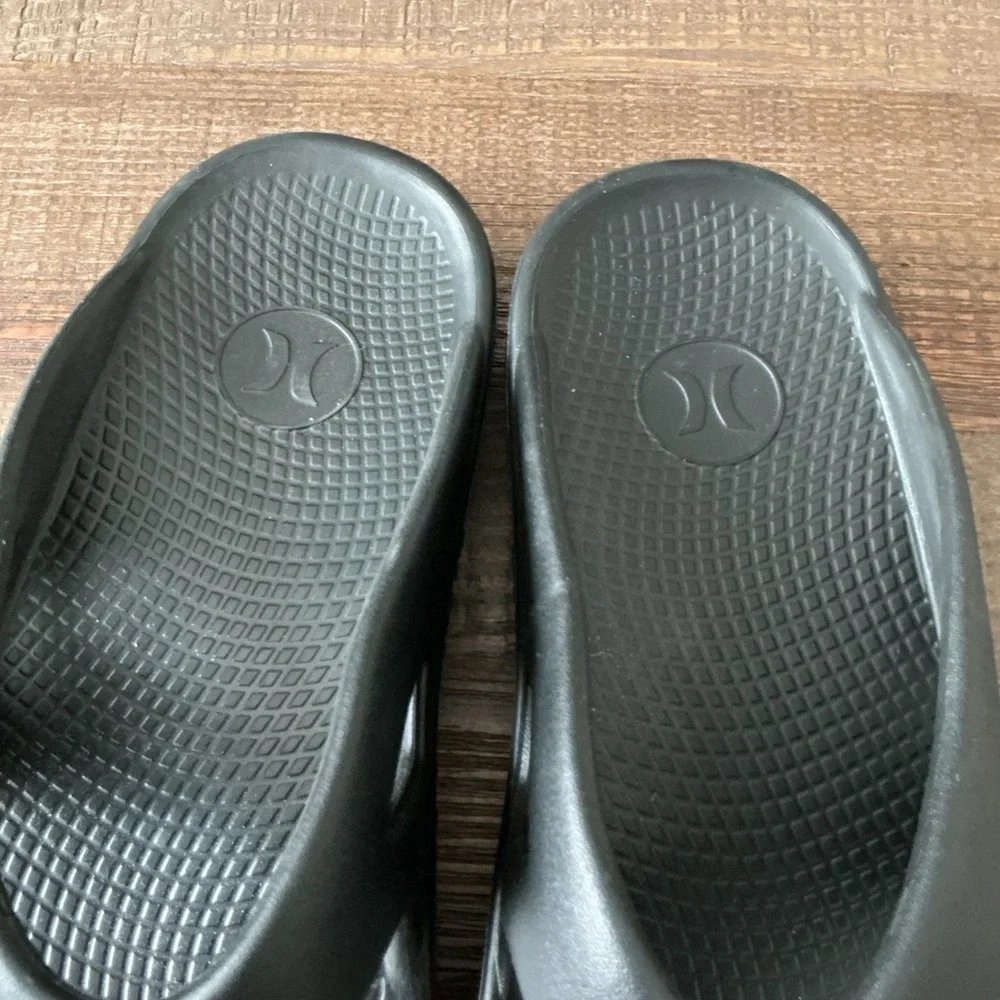 Hurley Black Slide Flip Flop Thong Sandals Men’s 13